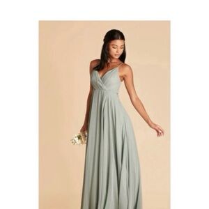 Birdy Grey Sage Green Kaia Bridesmaid Formal Dress With Pockets Size XS